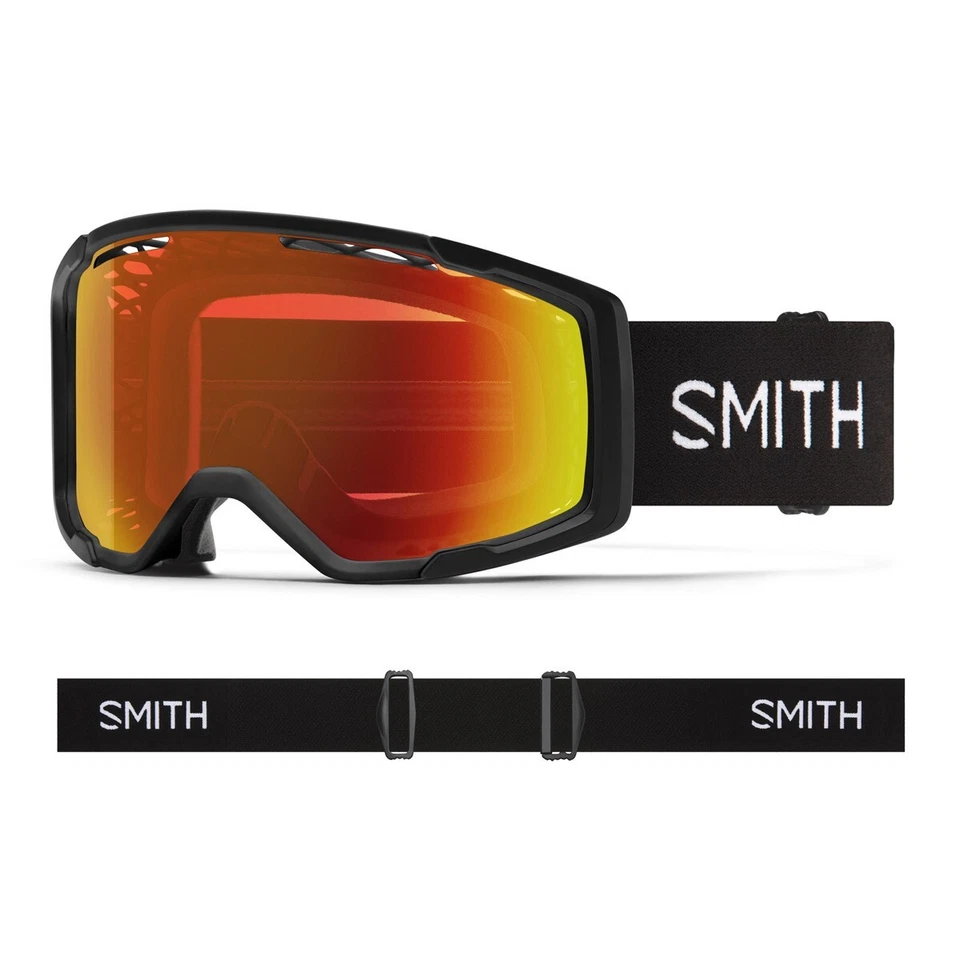 Smith Rhythm MTB /Bike Goggles Black Frame ChromaPop Red Mirror + Bonus Lens New - Image 1 of 1