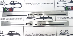 Genuine Fiat 500 Chrome Sill Plates - Picture 1 of 5