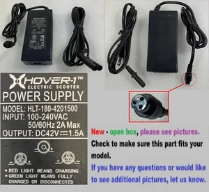 XHOVER-1 ELECTRIC SCOOTER POWER SUPPLY MODEL: HLT-180-4201500 42V 🔴 OPEN BOX - Picture 1 of 8