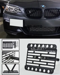 For 14-Up BMW F22 2-Series No PDC Front Tow Hook License Plate Relocator Bracket - Picture 1 of 6