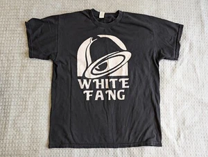 White Fang Shirt Adult Large Black Taco Bell Logo Portland Experimental - Picture 1 of 8