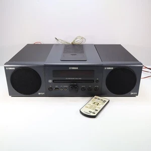 Yamaha CRX-040 CD Player iPod Dock USB Micro Stereo Receiver W/Remote Black - Picture 1 of 11