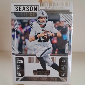Tarjeta coleccionable de boleto de temporada de fútbol americano Gardner Minshew II Panini Contender #53 - Imagen 1 de 2