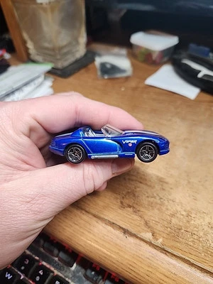Matchbox Dodge Viper RT/10 1994 Blue White Stripes 1:59 Scale Loose - Image 1 of 4