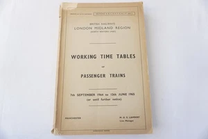 1964 London Midland North Western Lines Railway Working Timetable Sects A - L - Picture 1 of 10