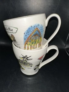2er SET ANTHROPOLOGIE LINEA CARTA "I LOVE LONDON" & "I LOVE NEW YORK" TASSEN - Bild 1 von 18