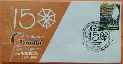Colombia Mahatma Gandhi First Day Cover 150th Anniversary 2019-ZZIAA - Image 1 of 4