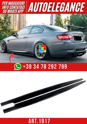 💕ART. 1917 SOTTO MINIGONNE BMW SERIE 3 E92 2007+ NERO LUCIDO💕 - Immagine 1 di 4
