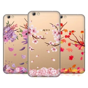 FUNDA GEL HEAD CASE DESIGNS FLORES Y HOJAS PARA TELÉFONOS OPPO - Imagen 1 de 10