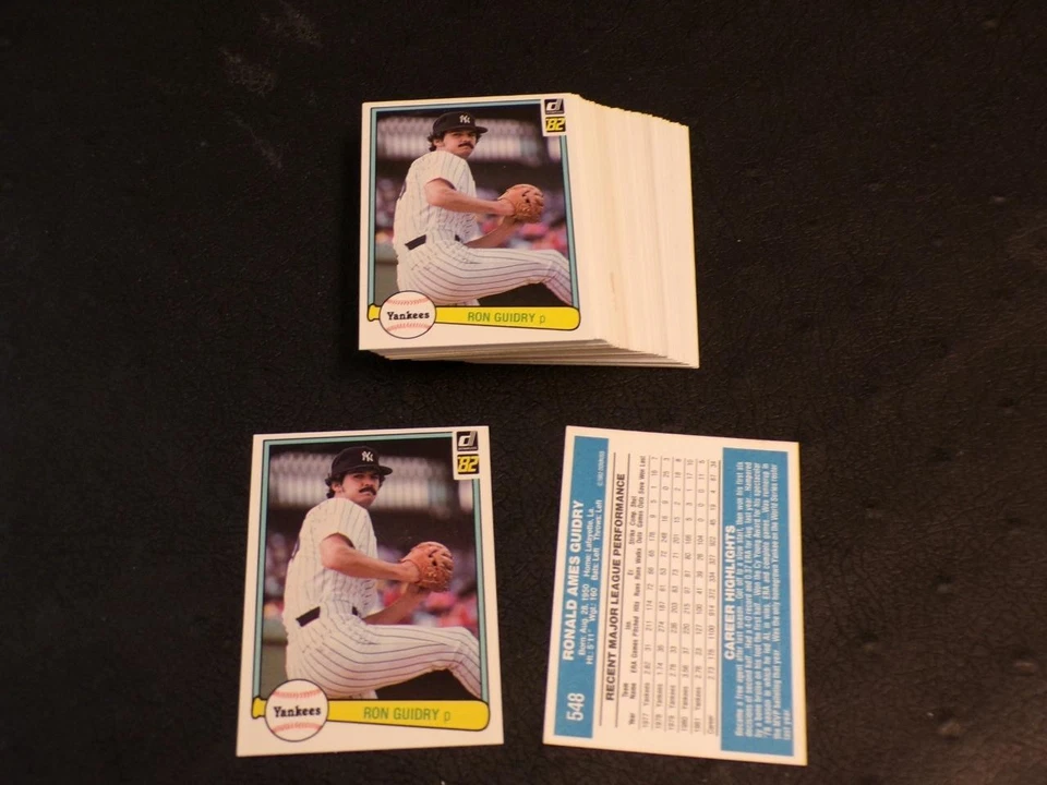 1982 Donruss #548 ¡Lote de 40 tarjetas RON GUIDRY! ¡YANKEES! Foto 1 de 1