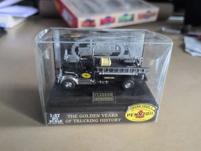 Camión de reparto Ford Pennzoil 1948/1949 Golden Wheel diecast escala 1:87 HO negro Foto 1 de 4