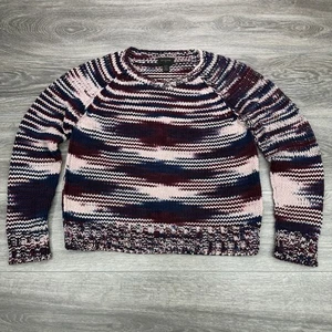 Suéter True Religion Para Mujer XS Púrpura Rosa Grueso Tejido Gran Tamaño Tinte Espacial Cálido - Imagen 1 de 13