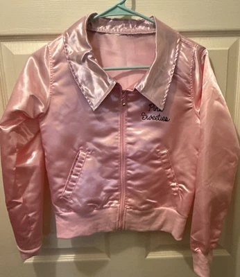 Chaqueta Bomber Satén Talla Grande Rosa Sweeties Grasa Disfraz Retro Años 50 Sweeties Foto 1 de 4