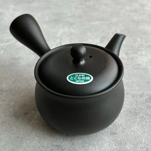 Tokoname ware Pottery Japanese Teapot Black yohen Kyusu 350ml Handmade Japan - Picture 1 of 20
