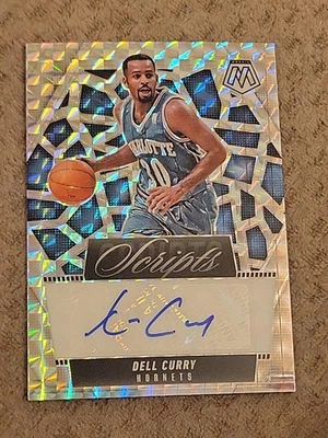 Баскетбольная карточка Dell Curry Scripts Auto 2024–25 Panini Mosaic Prizm Hornets NBA - Изображение 1 из 2
