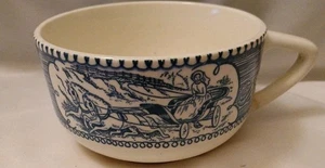 Vintage Royal China Currier & Ives Blue/White Tea/ Coffee Cup - Picture 1 of 9