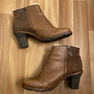 Timberland Stiefel Damen 8,5 Braun Absatz Reißverschluss Gebraucht Herbst - Bild 1 von 10