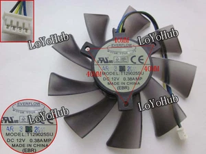 For ASUS GTX 580 graphics card cooling fan EVERFLOW T129025SU 4-wire 95mm 4-Pin - Picture 1 of 2