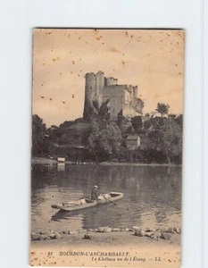Postcard Le Chateau vu de l Etang, Bourbon-l'Archambault, France - Picture 1 of 2