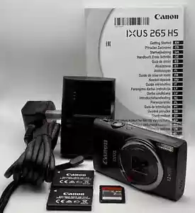 Canon IXUS 265 HS Digital Camera - Black - Tested - Picture 1 of 13