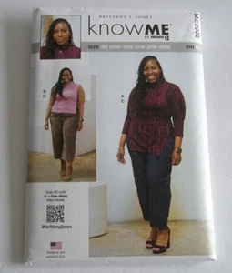 Know Me Sewing Patten Mimi G Woman's Knit Top and Jeans Size W2 20-28   C - Picture 1 of 4