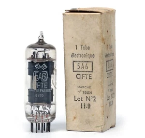 5A6 CIFTE NOS FRANCE Tube Röhre Valvola Lampe TSF Valvula 진공관 真空管 电子管 Valve - Picture 1 of 1