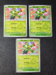 3x reverse holo Maractus 003/091 Pokemon card SV Paldean Fates common NM - Picture 1 of 1