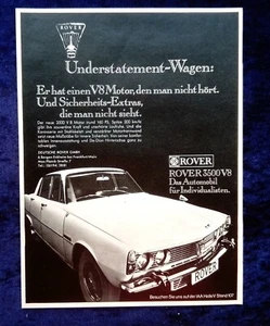 Rover 3500 V8   originale Werbung aus 1969 - Picture 1 of 1
