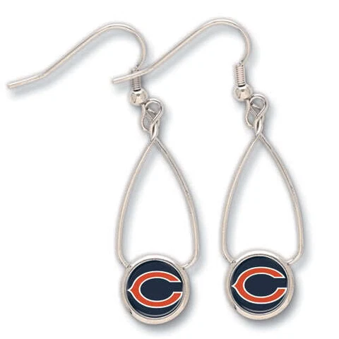 Chicago Bears French Loop Earrings NFL New Cover
