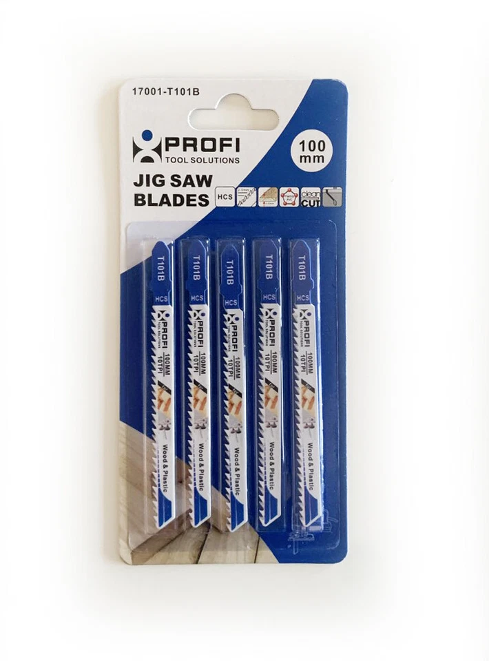 5 x Profi Tools Jigsaw Blades T101B for Wood and plastic  - Image 1 of 1