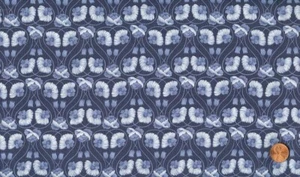 LIQUIDACIÓN - TELA DE REJILLA FLORAL TONAL AZUL 'LORNA' - TELAS - Imagen 1 de 1