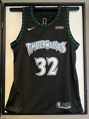 NIKE AUTHENTIC MINNESOTA TIMBERWOLVES KARL-ANTHONY TOWNS JERSEY SIGNED PSA NBA - Image 1 of 4