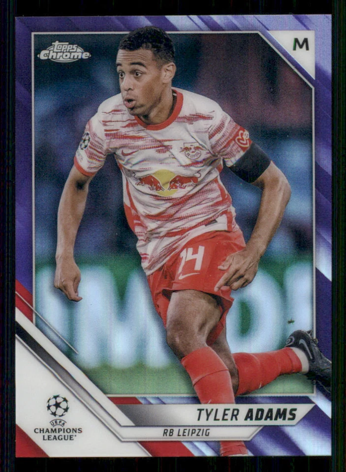 2021-22 Topps Chrome UEFA Purple Refractors #186 Tyler Adams /250 - Image 1 of 2