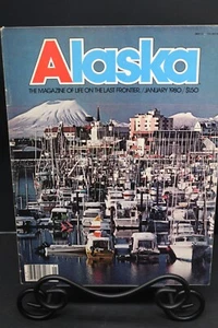 Alaska Magazine January 1980 Life on the Last Frontier Plastic Protective Sheet - Foto 1 di 4