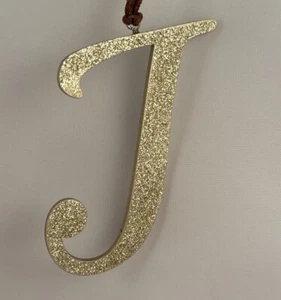 WONDERSHOP TARGET Oro Brillo Letra J Monograma 4" NUEVO NUEVO CON ETIQUETAS 2016 - Imagen 1 de 5
