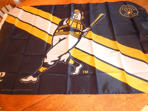 Milwaukee Brewers Fan Flag Miller Bernie Brewer 2023  30x48" Cover