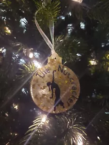 The Nutcracker Arabian Dancer Gold Sparkle Resin Christmas Ornament - Picture 1 of 4