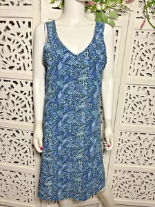 Toad & Co Women's Butterfly Wings Print Lightweight Tank Dress Size Large - Picture 1 of 12