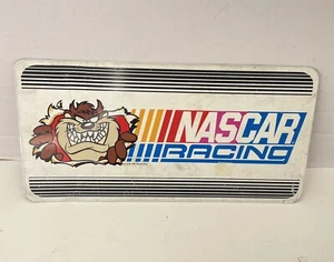 Vintage Nascar Racing Taz Tasmanian Devil Warner Bros Vanity License Plate 1995 - Picture 1 of 5