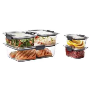 Rubbermaid 10pc Brilliance Leak Proof Food Storage Containers with Airtight Lids - Picture 1 of 4