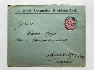 Briefumschlag Reklame 1898 Hauff Holzmaden Kirchheim Teck Esslingen - Bild 1 von 2
