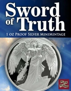 SILVER SHIELD 1 OZ PROOF | 2021 | SWORD OF TRUTH - APOCALOPTYMIST SERIES #1 - Picture 1 of 10