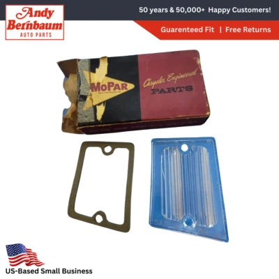 1963-1964 Dodge 330 440 Right Side Back-Up Light Lamp Lens W/ Gasket 2421464 NOS - Image 1 of 3