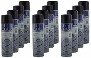 Pintura en aerosol U-POL Power Can 500 ml negra UPOL X4 brillo X4 satinado X4 mate - Imagen 1 de 2