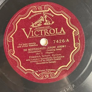 12" 78 RPM-Albert Coates-Die Meistersinger-Jerum! Jerum!/Victrola 7426 - Foto 1 di 4