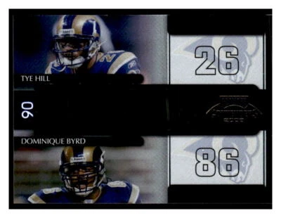 2006 Playoff Contenders #DC-15 Tye Hill / Dominique Byrd Draft Class #/1000 - Image 1 of 2