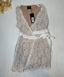 Do + Be Party Dress Women’s Medium M White Bridal NWT New Wrap - Picture 1 of 5