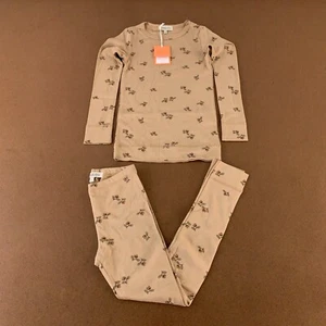 Koalav Toddler Girls 6 Toffee Acorn Printed 2 Piece Long Sleeve Pajama Set NWT - Picture 1 of 8