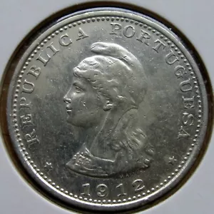 INDIA, PORTUGUÉS - RUPIA 1912 KM# 18, ALTA CALIDAD - Imagen 1 de 2