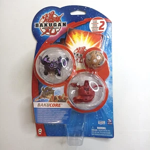 Bakugan Battle Brawlers 3 Pack Darkus Fortress, Pyrus Midnight Percival New - Picture 1 of 6
